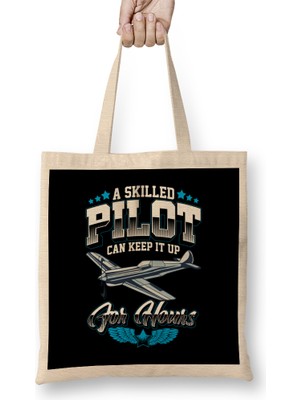 A Skilled Pilot Can Keep It Up For Hours Airplane Bez Çanta Uzun Saplı