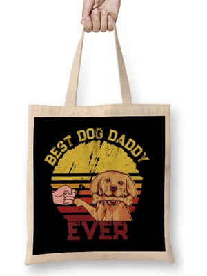 Vintage Best Cat Mom Ever Fist Bump Gift Bez Çanta Uzun Saplı