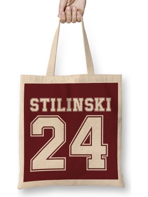 Humuts Stıles Stılınskı 24 Teen Wolf Serıes Teen Wolf Lover Bez Çanta Uzun Saplı