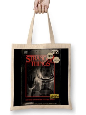 Humuts Stranger Things Vintage Bez Çanta Uzun Saplı