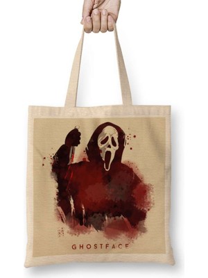 Scream Ghost Face Bez Çanta Uzun Saplı
