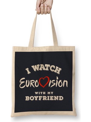 Humuts I Watch Eurovision With My Boyfrie Bez Çanta Uzun Saplı