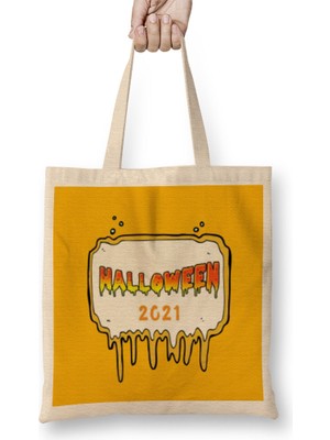 Humuts Halloween Gifts 2021 Bez Çanta Uzun Saplı
