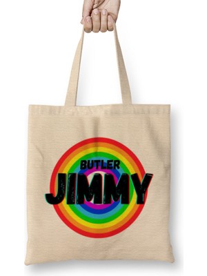 Jimmy Butler - Basketball Gifts Vintage Retro Rainbow Quotes For Boys And Dad Bez Çanta Uzun Saplı