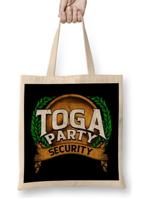 Humuts Funny Toga Party Security Guard Greek Wreath Bez Çanta Uzun Saplı