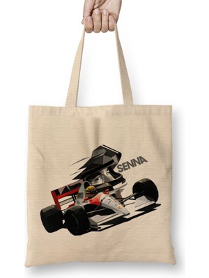 Ayrton Senna Low Poly Bez Çanta Uzun Saplı