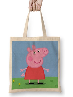 Humuts Peppa Pig 06 Bez Çanta Uzun Saplı