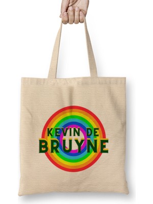 Humuts Kevin De Bruyne - Vintage Retro Rainbow Style Bez Çanta Uzun Saplı