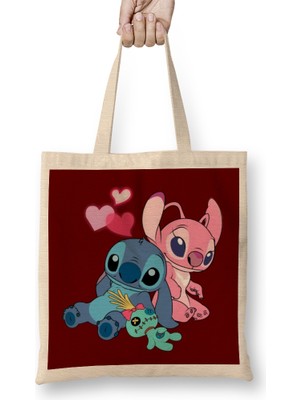 Humuts Lilo And Stitch Stitch & Angel Bez Çanta Uzun Saplı
