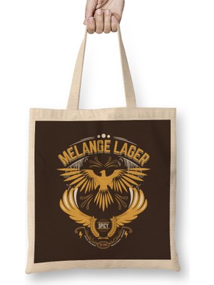 Dune Melange Lager Eagle Logo Bez Çanta Uzun Saplı