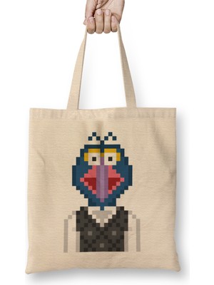 Humuts Gonzo The Muppets Pixel Character Bez Çanta Uzun Saplı