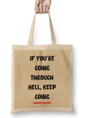 Humuts Motivational Quotes Sayings Words Gifts - Entrepreneurs Inspiration Success Work Typography Gifts Bez Çanta Uzun Saplı