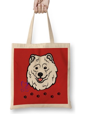 Humuts Funny Dog Lover Gift For Women Men Bez Çanta Uzun Saplı