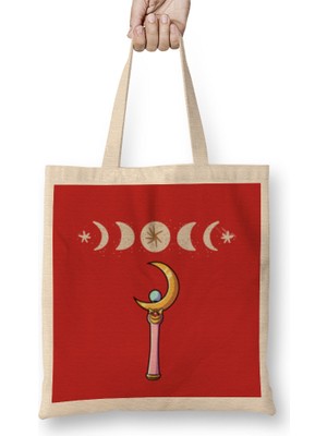 Humuts Sailor Moon Sailor Moon Gıft Bez Çanta Uzun Saplı
