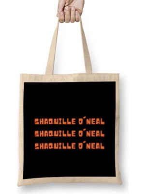 Shaquille O'neal - Basketball Gifts Vintage Retro Rainbow Quotes For Boys And Dad Bez Çanta Uzun Saplı