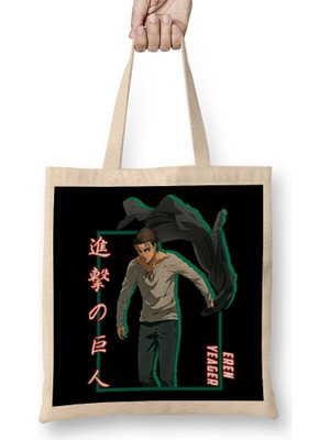Humuts Attack On Titan Eren Yeager Shadow Bez Çanta Uzun Saplı