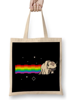 Humuts Avatar Last Airbender Appa Nyan Cat Avatar Bez Çanta Uzun Saplı