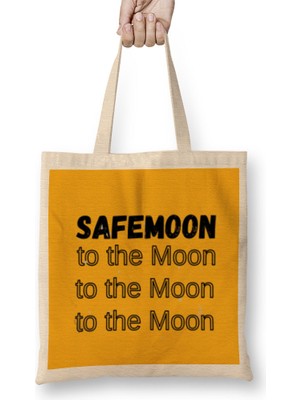 Safemoon To The Moon Bez Çanta Uzun Saplı