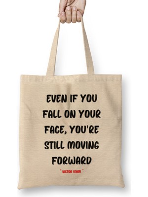 Humuts Motivational Quotes Sayings Words Gifts - Entrepreneurs Inspiration Success Work Typography Gifts Bez Çanta Uzun Saplı