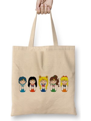 Humuts Sailor Moon Kawaii Bez Çanta Uzun Saplı