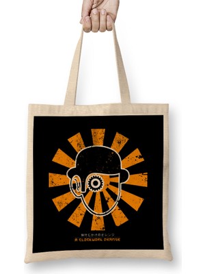 Humuts A Clockwork Orange Retro Japanese Bez Çanta Uzun Saplı