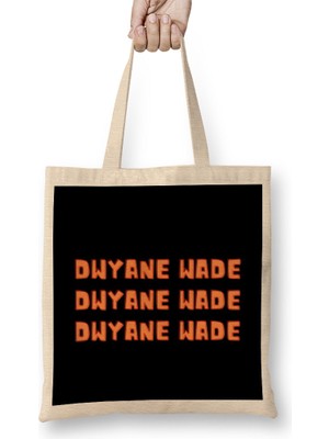Humuts Dwyane Wade- Basketball Gifts Vintage Retro Rainbow Quotes For Boys And Dad Bez Çanta Uzun Saplı
