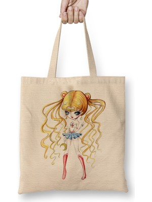 Humuts Sailor Moon 010 Bez Çanta Uzun Saplı