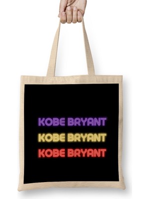 Kobe Bryant - Basketball Gifts Vintage Retro Rainbow Quotes For Boys And Dad Bez Çanta Uzun Saplı