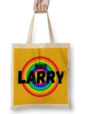 Humuts Larry Bird - Basketball Gifts Vintage Retro Rainbow Quotes For Boys And Dad Bez Çanta Uzun Saplı