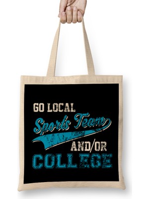 Go Local Sports Team And Or College Distressed Bez Çanta Uzun Saplı