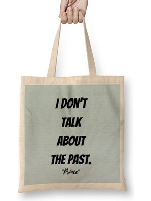 Humuts Prince Rogers Nelson Quote Lovers Gift Vintage Retro Rainbow Bez Çanta Uzun Saplı