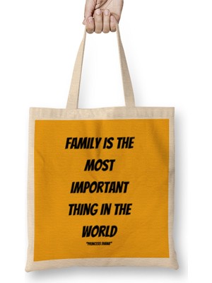 Humuts Princess Diana Quotes Art Gift -Uk Vintage Retro Style Bez Çanta Uzun Saplı