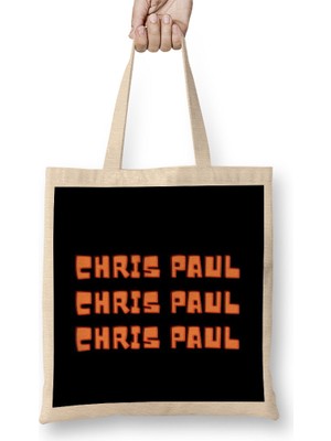 Chris Paul - Basketball Gifts Vintage Retro Rainbow Quotes For Boys And Dad Bez Çanta Uzun Saplı