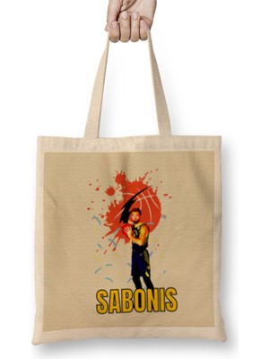 Humuts Domantas Sabonis Domantas Sabonis Vintage Art -Legend Basketball Gift Vintage Retro Style Bez Çanta Uzun Saplı