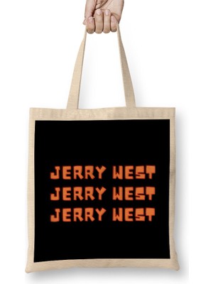 Humuts Jerry West- Basketball Gifts Vintage Retro Rainbow Quotes For Boys And Dad Bez Çanta Uzun Saplı