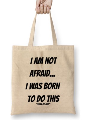 Joan Of Arc Quotes Gifts - Vintage Retro Rainbow Style Bez Çanta Uzun Saplı