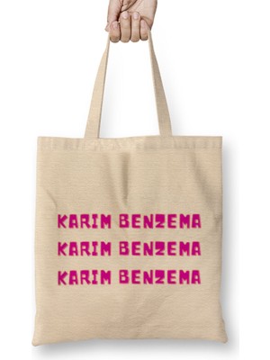 Humuts Karim Benzema -Ballon D'or -The Best Player In The World 2021 - Vintage Retro Rainbow Style Bez Çanta Uzun Saplı