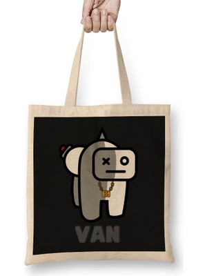 Humuts Bts Among Us BT21 Van Bez Çanta Uzun Saplı
