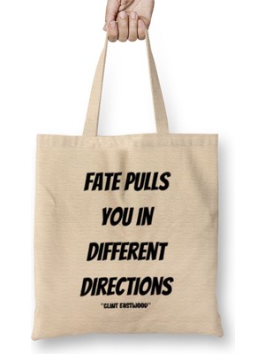 Humuts ßclint Eastwood Quotes Gift - Vintage Retro Rainbow Style Bez Çanta Uzun Saplı