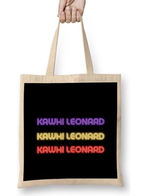 Humuts Kawhi Leonard - Basketball Gifts Vintage Retro Rainbow Quotes For Boys And Dad Bez Çanta Uzun Saplı