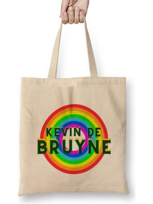 Humuts Kevin De Bruyne - Vintage Retro Rainbow Style Bez Çanta Uzun Saplı