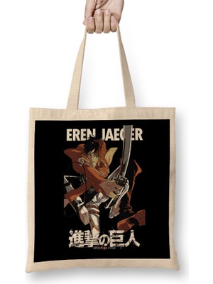 Humuts Attack On Titan 1 Eren Jaeger Edition Bez Çanta Uzun Saplı