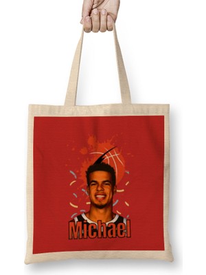 Humuts Michael Jackson Quotes Art Gift - Vintage Retro Style Bez Çanta Uzun Saplı