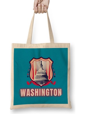 Washington Vintage Bez Çanta Uzun Saplı