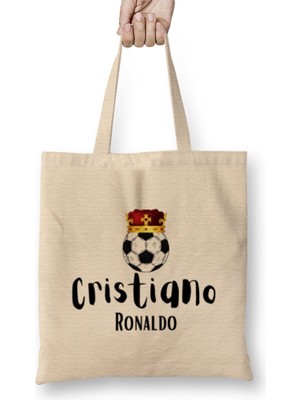The King Of Football Cristiano Ronaldo 7 Bez Çanta Uzun Saplı