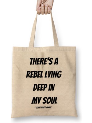 Humuts Clint Eastwood Quotes Gif T - Vintage Retro Rainbow Style Bez Çanta Uzun Saplı