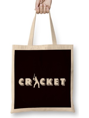 Humuts Cricketer Cricket Player Team Coach Bowler Pitch Bez Çanta Uzun Saplı