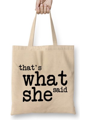 The Office That's What She Said 01 Bez Çanta Uzun Saplı