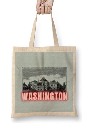 Washington Vintage Bez Çanta Uzun Saplı
