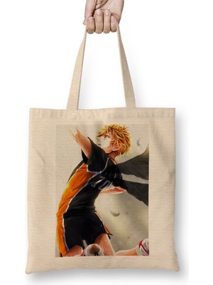 Haikyuu Hinata Shoyo 01 Bez Çanta Uzun Saplı
